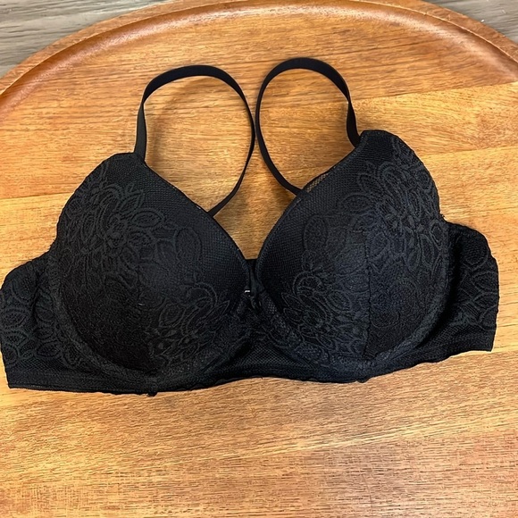 aerie Other - AERI BLACK LACE PUSH UP BRA 36C